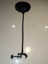 Blucoil Audio 21" Long x 6" Wide Pro Mesh Pop Filter For Microphone w/Table Grip