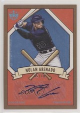 2019 Diamond Kings DK 205 Signatures Holo Blue 5/10 Nolan Arenado Auto 8k4