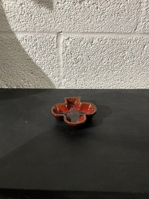 Vintage McMaster Canada Drip Grazed Red Clay Pottery