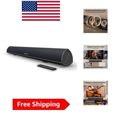 100 Watt 40 Inch Sound Bar with Bluetooth 5.0 & Remote Control - Elevate Audio