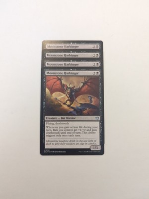(4) Moonstone Harbinger *PLAYSET* Bloomburrow Regular NM MTG