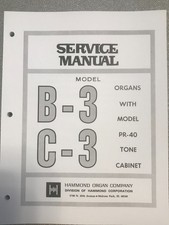 Hammond Organ Model B-3 C-3 Schematic Troubleshooting - Service Manual