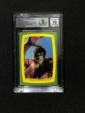 Lou Ferrigno Signed 1979 Topps Incredible Hulk Sticker #17 Beckett Auto 10