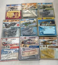 Airfix Series 1 Blister Packs - FROG Pegboard Packs - $10 AIRPLANE MODEL KITS