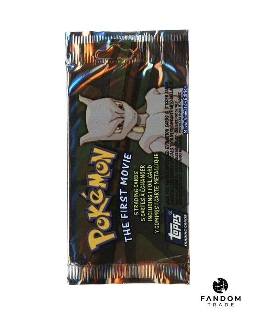 Pokemon Topps The First Movie 5 Card Booster Pack Canadian Print (RIP OR SHIP)