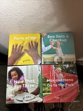 Lovevery Lot 4 Board Books, Parts Me, Bea Checkup, Max Nana Park, Now I m Three