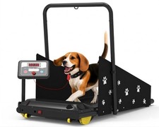 Petbobi 2-in-1 Pet Treadmill for Small Medium Dogs, LED Display, Foldable, Black