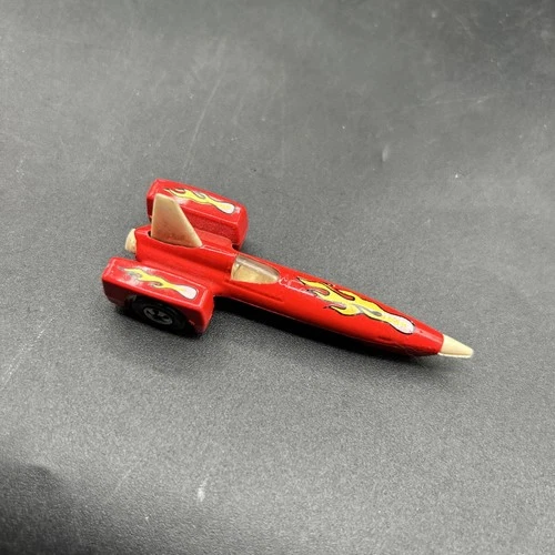 Vintage 1979 Red Jet Rocket Hot Wheels With Flame Made In Malaysia NEAR MINT