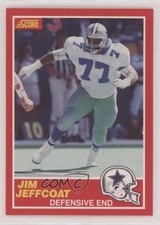 1989 Score Jim Jeffcoat #143 0a3