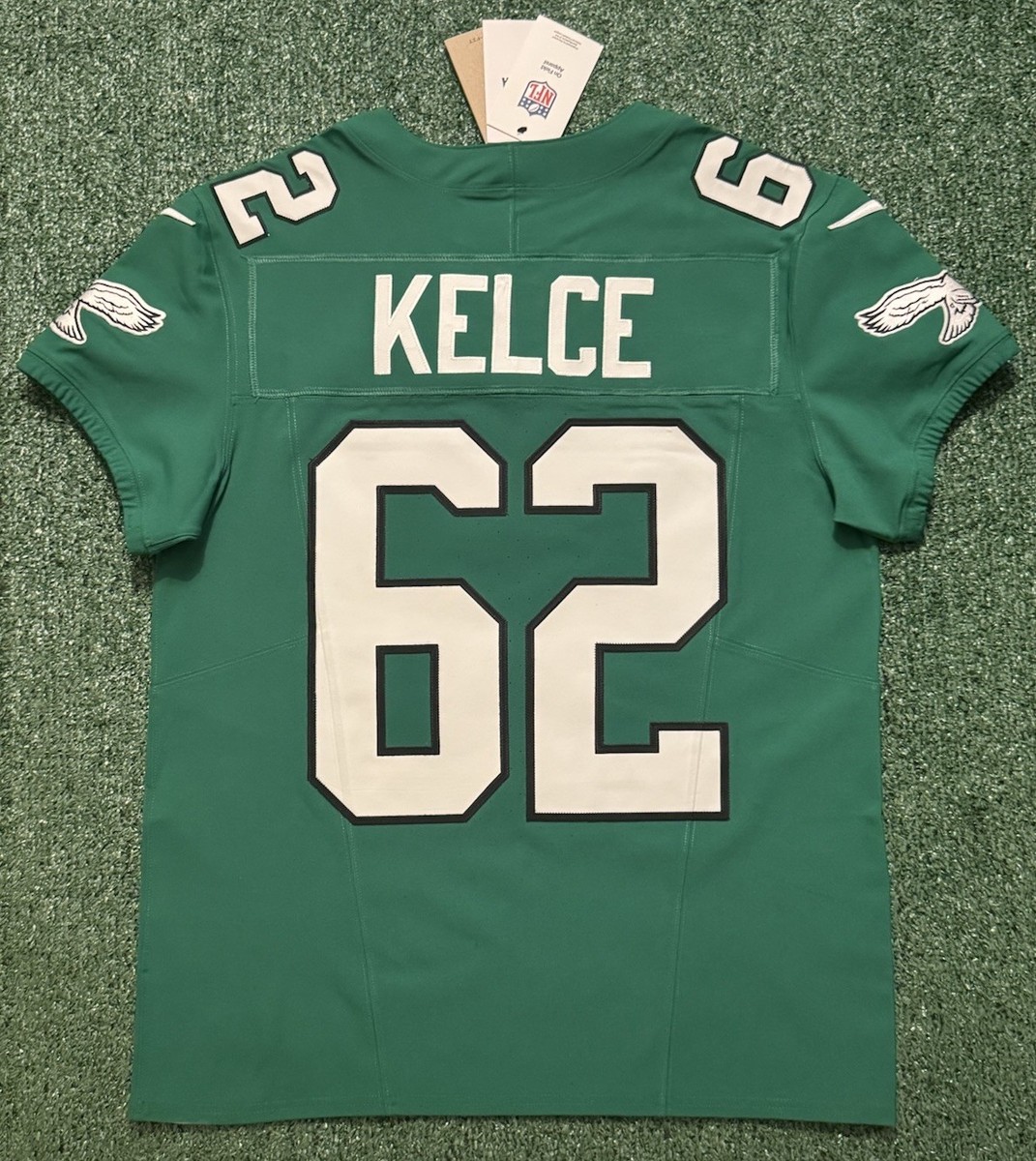 Jason Kelce Philadelphia Eagles Kelly Green Nike Vapor FUSE