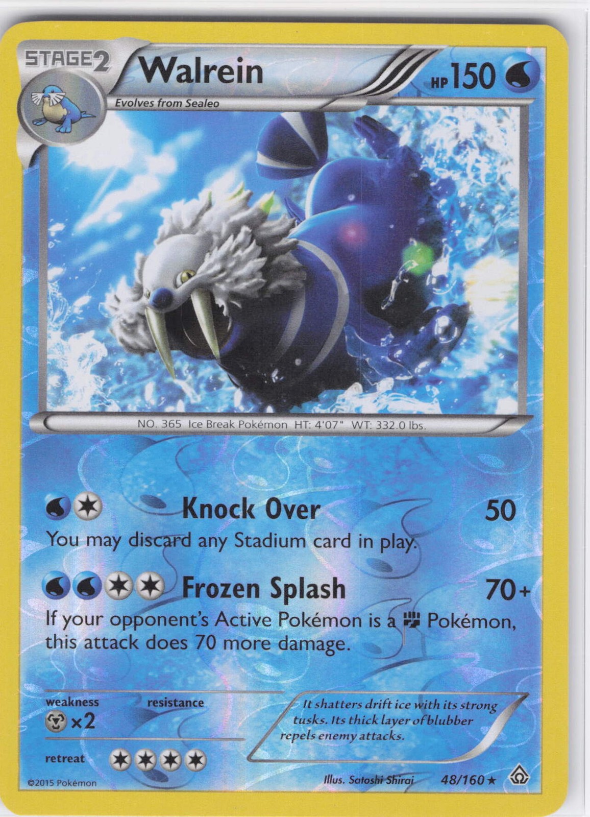 2015 Walrein Rare XY - Primal Clash 48/160 Reverse Holo LP-NM