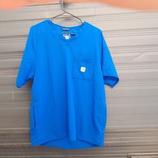 Carhartt Men medium scrubs Force Cross-Flex Modern Fit Chest Pocket V-Neck Top