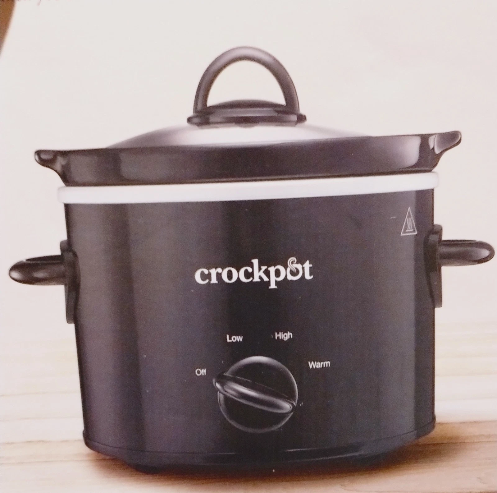 1.8 L Crock-Pot Slow Cooker Removable Easy Clean Ceramic Bowl, 3 Heat Settings