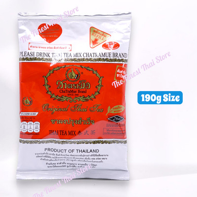 ChaTraMue Cha Tra Mue Number One Brand Original Red Label Thai Tea Small 190g