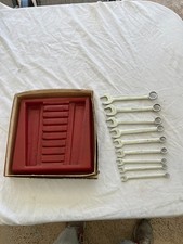 Vintage Snap On Tool OEXS709 9 pc. SAE Short Combination Wrench Set 5/16 - 3/4