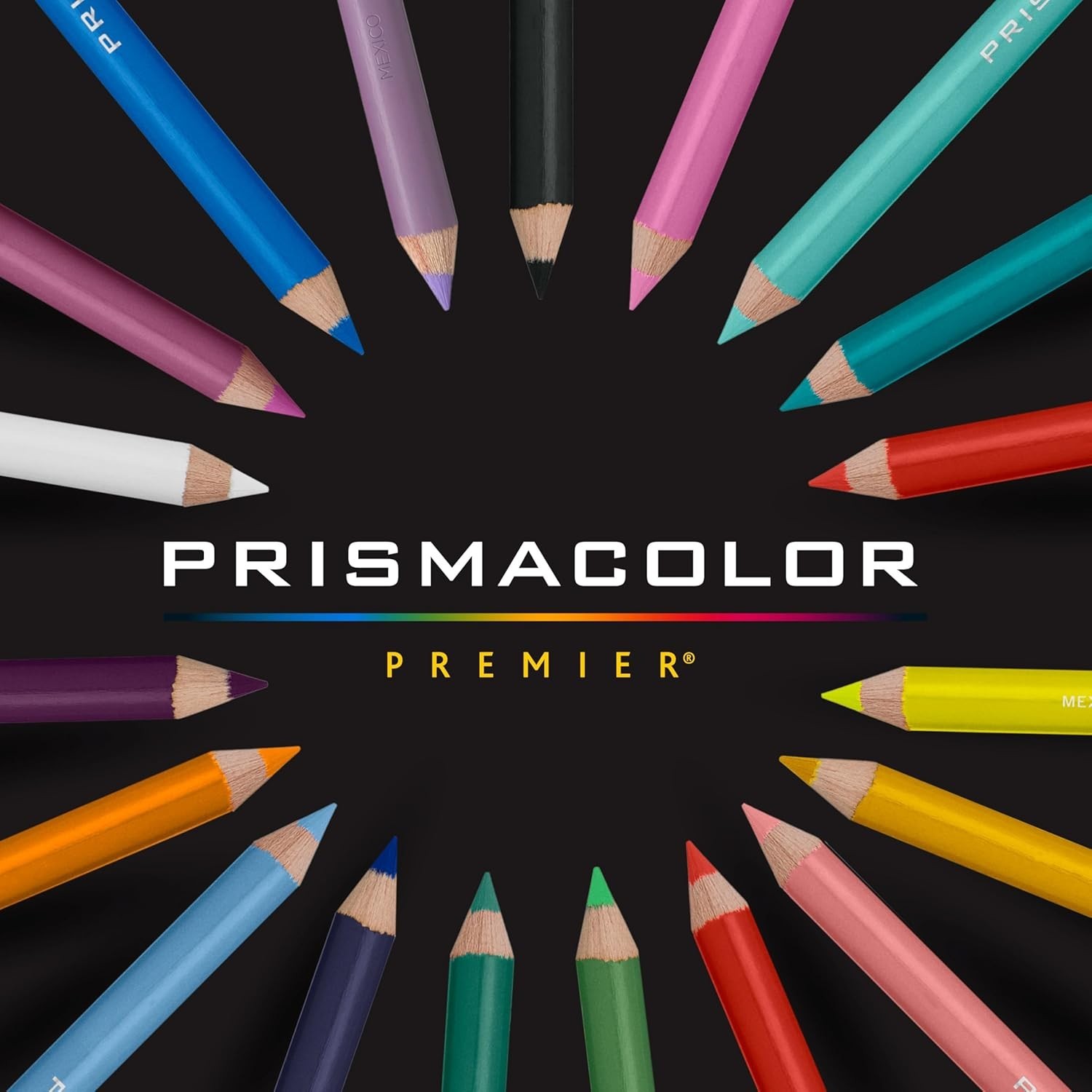 Premier colored Pencils, Soft Core, Assorted Colors, 24 Count - Durable, Vibr...
