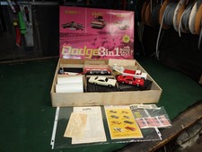 1967 ELDON DODGE CHARGER ROAD RACE SET 99 COMPLETE WITH CARS IN BOX NICE 