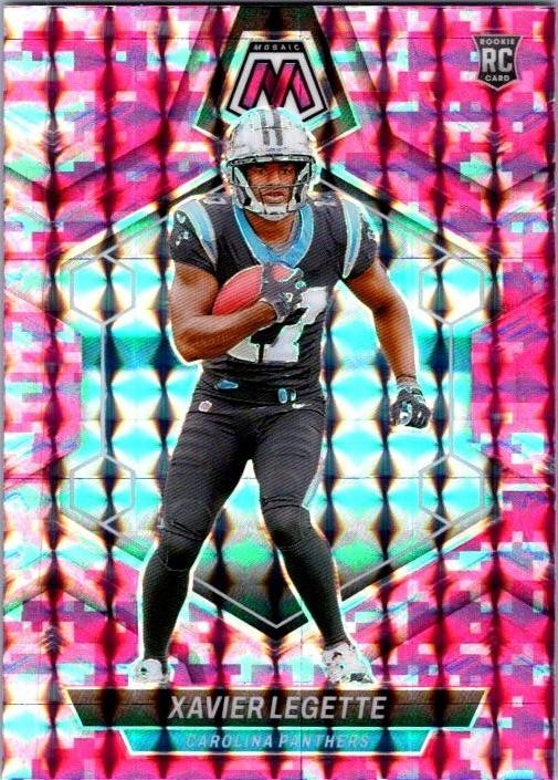 2024 Panini Mosaic #332 Xavier Legette Mosaic Camo Pink