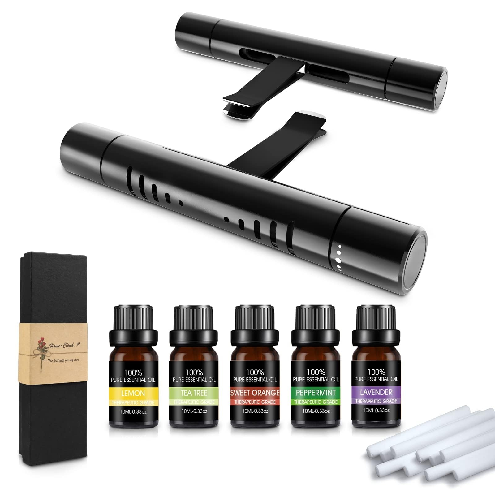 Car Air Fresheners, Car Air Fresheners Clip Set with 5 Essential Oil Scents(1...