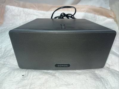 Sonos PLAY:3 Wireless Speaker Black w/ Power Cable Tested Works with S2 App