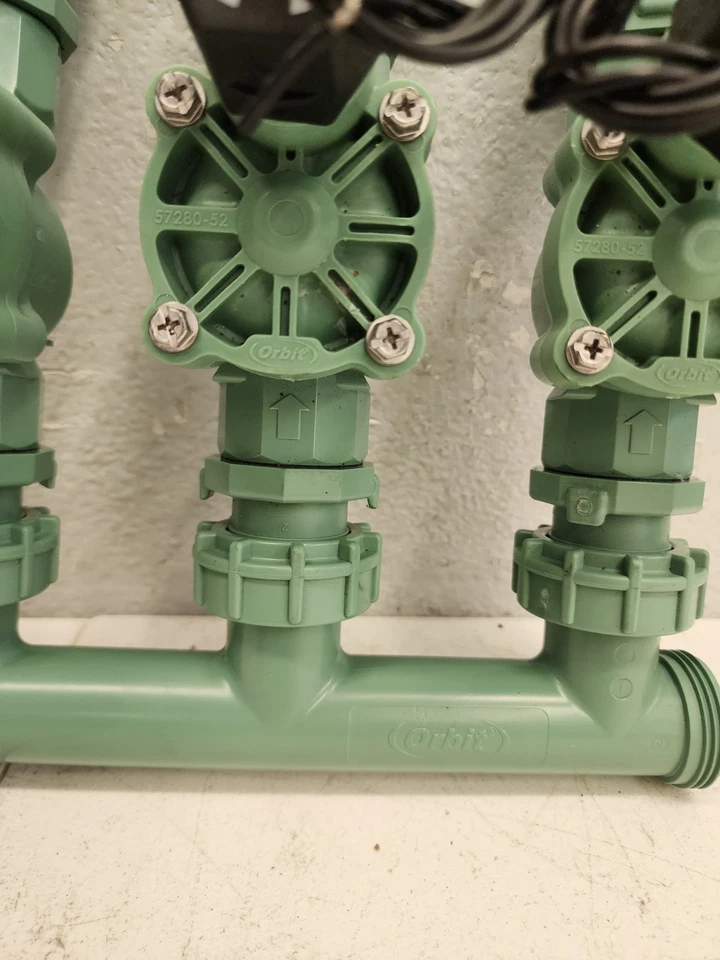 Orbit 3-Valve Inline Manifold Assembly Sprinkler Control PVC Poly Compatible.👁 - Image 4 of 4