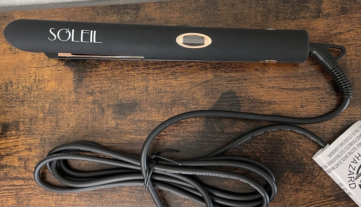 【新品未使用】SOLEIL ソレイル flat iron ブラック IR2 1.5