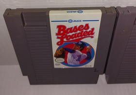 Bases Loaded 1 and 2 NES MLB Pro Baseball Simulator Lot Of 2 Nintendo Games