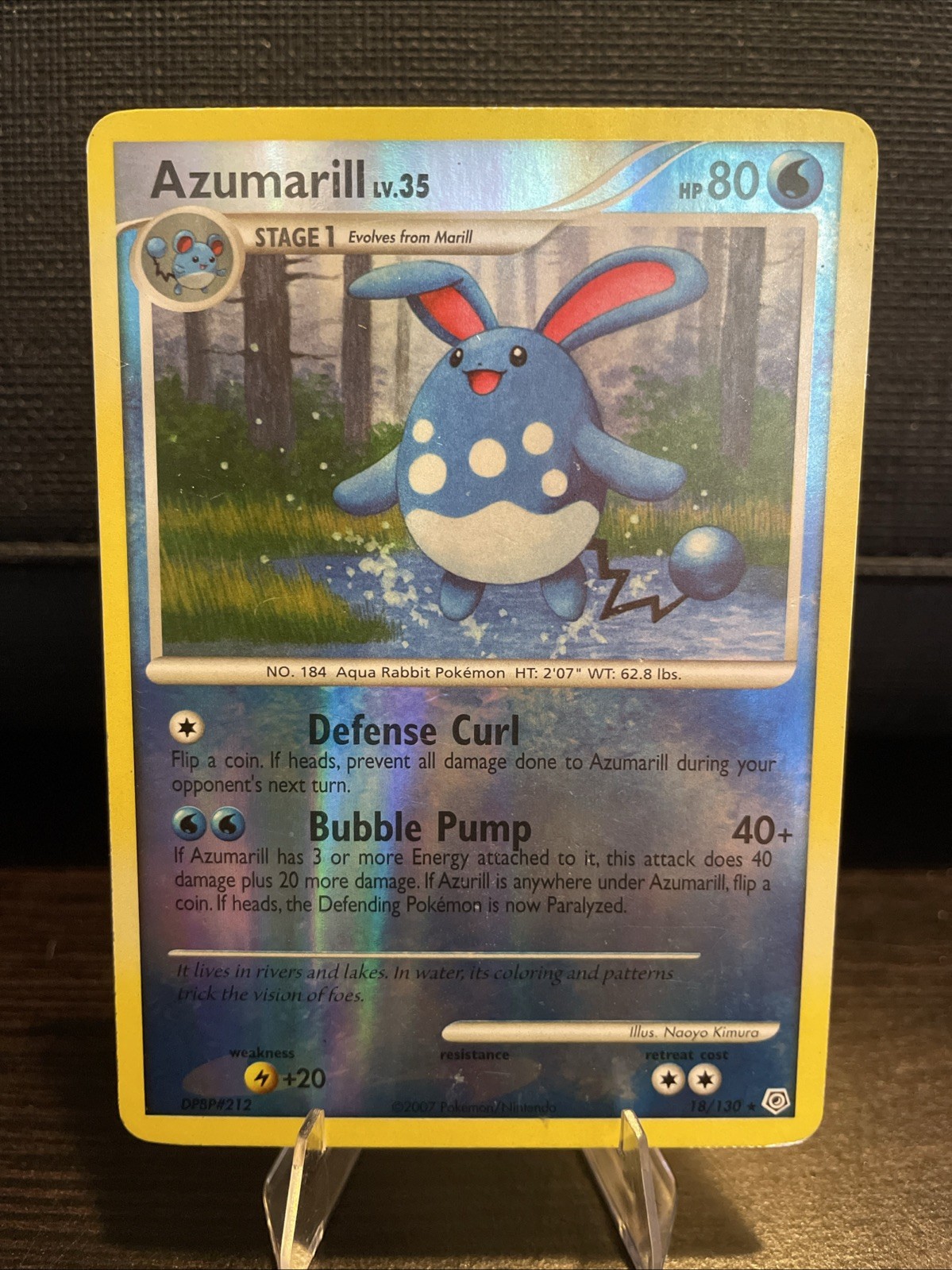 Azumarill 18/130 Diamond and Pearl Reverse Holo
