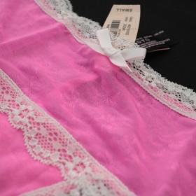 NEW Victoria's Secret VTG Sexy Little Things Silky Sheer Girly Panty SMALL