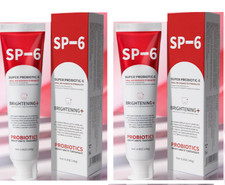 2x Super Probiotic SP-6 Toothpaste, Probiotics Bright White Toothpaste 4.9oz eac 1.33 per gallon