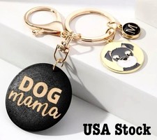 Cute Dog Keychain Keyring Handbag Bag Pendant Woman Girl Birthday Gift Black New