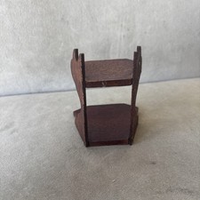 Precious Moments Mini Stand Only Tea Cup & Saucer Brown Two Tier 3.5" T Display