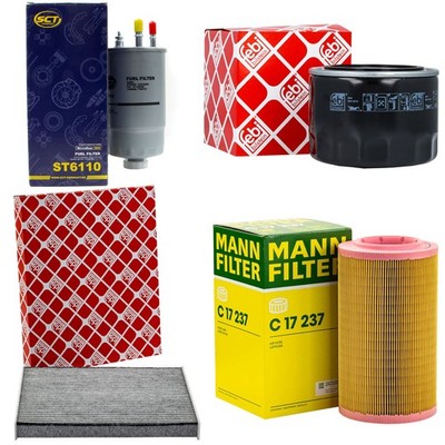 Filter Set Kraftstoff- ÖL- Luft- Innenraum- für Fiat Ducato 130 2.3 D 131 PS