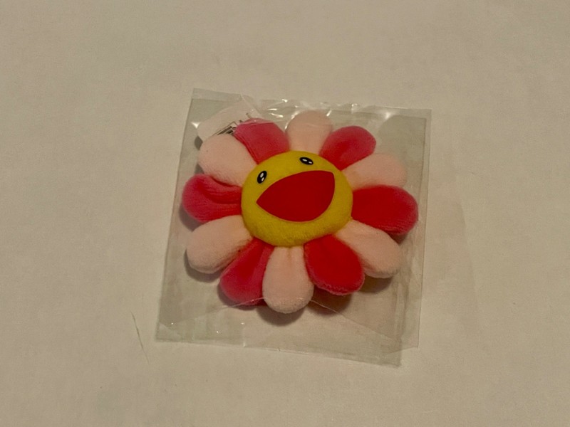 Takashi Murakami Kaikai Kiki Co Flowers Multi Pink Keychain Brooch Pin 3" Japan