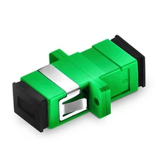 10 PCS SCAPC To SCAPC Simplex Single Mode Fiber Optic Adapter Coupler Flange