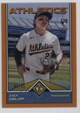 2024 Transcendent Collection Icons Chrome Orange Refractor 7/25 Zack Gelof 1s8m