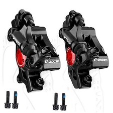 Zoom Hydraulic Disc Brake Calipers: HB-100 MTB Bike Disc Brakes Pair Black