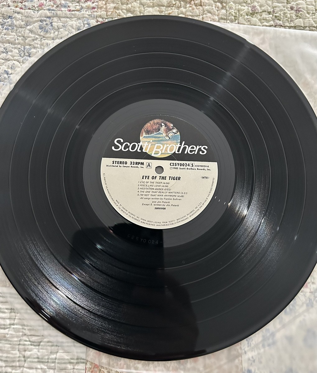 SURVIVOR EYE OF THE TIGER SCOTTI BROS. C25Y0024 JAPAN LP OBI 1982