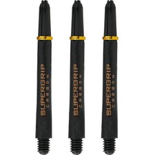 Harrows Supergrip Carbon Dart Shafts - Black  Gold - Medium