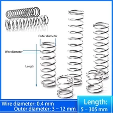 Wire Dia 0.4mm Compression Springs Stainless Small Pressure Spring Multiple Size