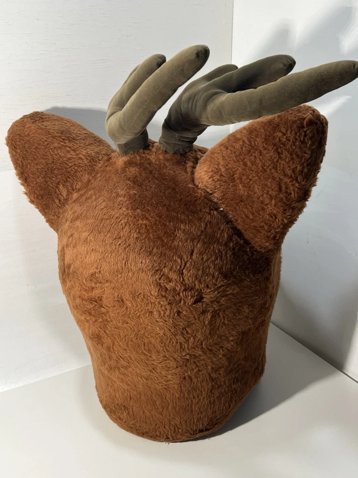 Disfraz de mascota de reno de colección traje de cuerpo completo con astas de cabeza cascos talla única Foto 4 de 4