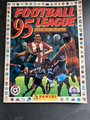 Panini Football League 95 Sticker Sammlung fast leer (6 Sticker) sehr guter Zustand