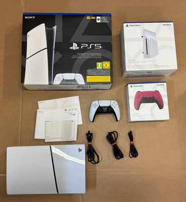 Sony PlayStation 5 Konsole 1 TB Digital SLIM+ Laufwerk + Dual Sense Volcanic Red