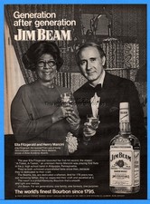 1973 Ella Fitzgerald Henry Mancini Jim Beam Bourbon Kentucky Whiskey photo ad