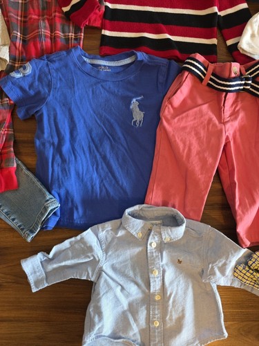 Polo Ralph Lauren Lot 16 - Size 3M-2T Boys Shorts Shirts Button Up Hats Jackets - Picture 4 of 20