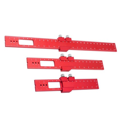 Utensili Marcatura Confezione 3 Righelli in Alluminio con Comode ...