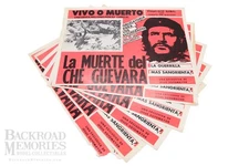 Lot of Vtg ('58) RARE "Death of Che Guevara" 16x12 Lobby Posters (6), by JS (MX)
