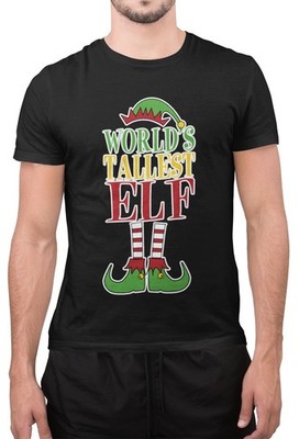 T-Shirt Sarcastic Christmas Tee World s Tallest Elf lustig Neuheit Cartoon