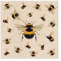 20 Servietten Recycling Papier We Care Dancing Bees Bienen üBer Bienen 33X33Cm
