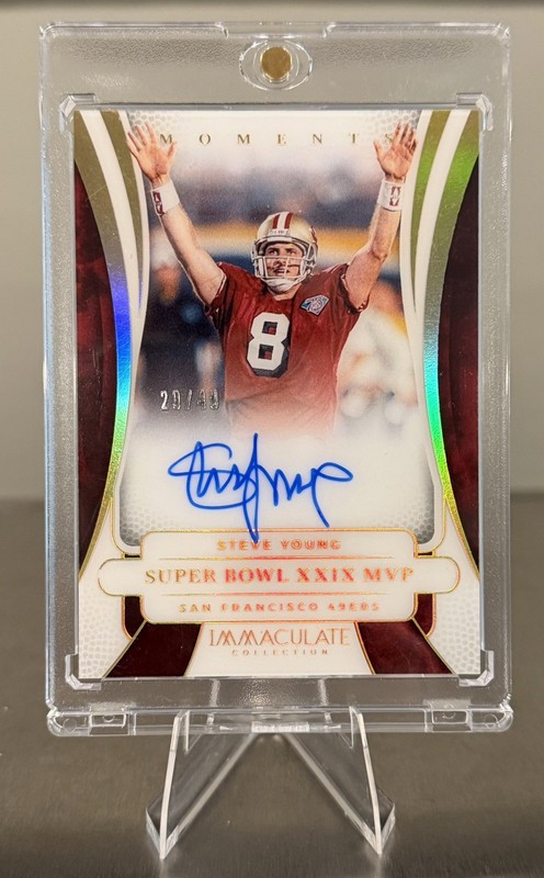 2025 Immaculate Collection - Steve Young Super Bowl XXIX MVP Auto /49 - 49ers